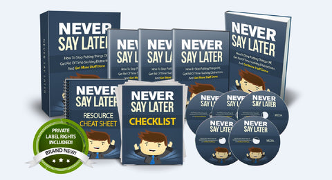 Never Say Later - Plan Your Own Route To Success As You Go - SelfhelpFitness